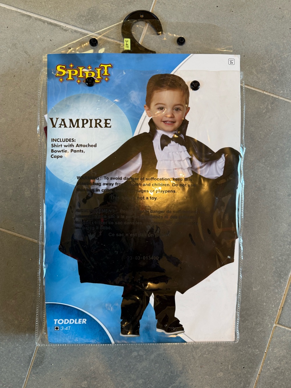 Spirit Toddler Vampire Costume - Black & White